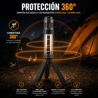 Linterna trípode antimosquitos 3 en 1