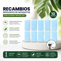 Pastillas repelente de mosquitos para linterna trípode (Pack de 10 uds)
