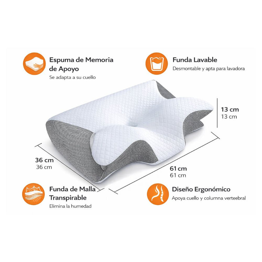 Almohada cervical ergonómica